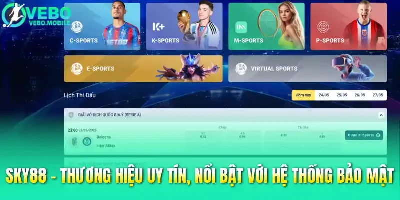 Sky88 - Thương hiệu uy tín, nổi bật với hệ thống bảo mật.