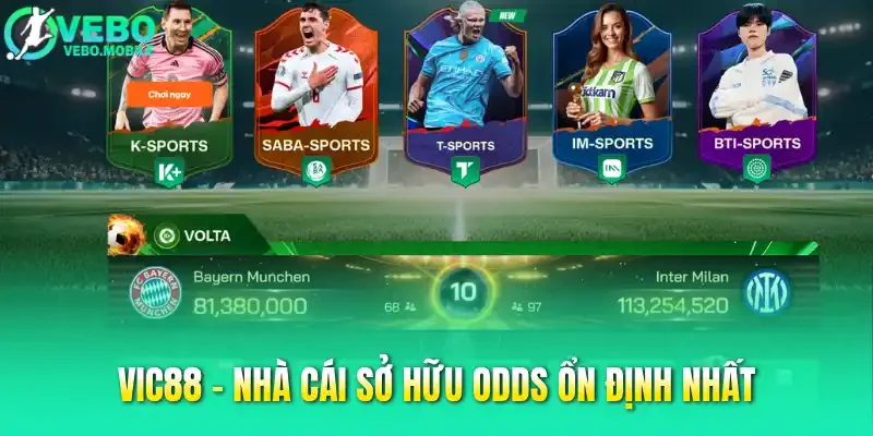 Vic88 - Nhà cái sở hữu odds ổn định nhất