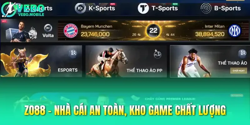 Zo88 - Nhà cái an toàn, kho game chất lượng