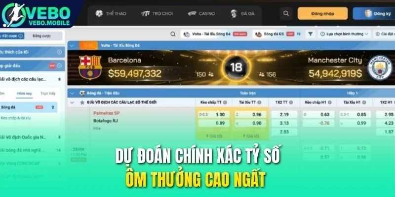 Dự đoán chính xác tỷ số, ôm thưởng cao ngất 