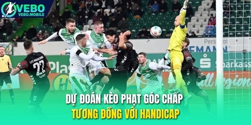 Dự đoán kèo phạt góc chấp tương đồng với Handicap