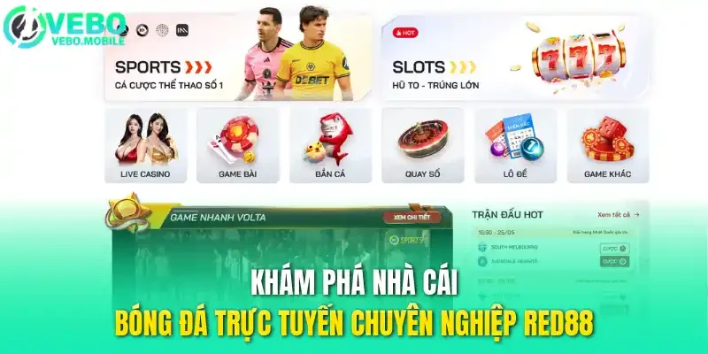 Khám phá nhà cái bóng đá trực tuyến chuyên nghiệp Red88