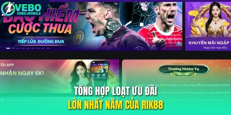 Tổng hợp loạt ưu đãi lớn nhất năm của Rik88