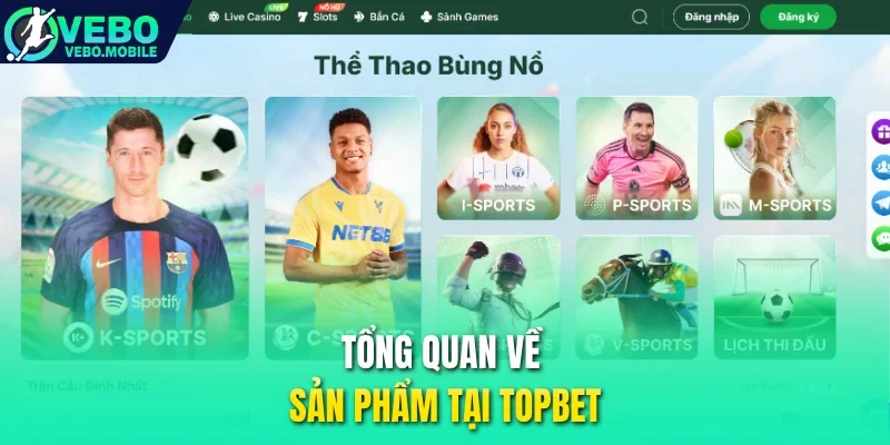 Tổng quan về sản phẩm tại Topbet