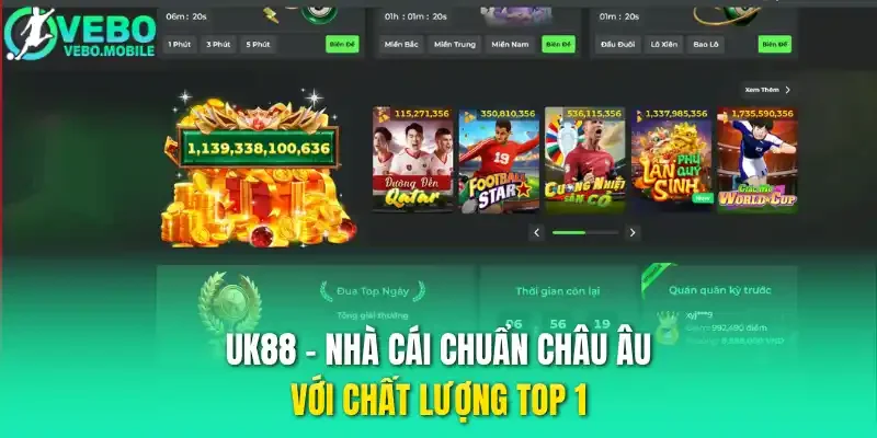 Uk88 - Nhà cái chuẩn châu Âu với chất lượng top 1
