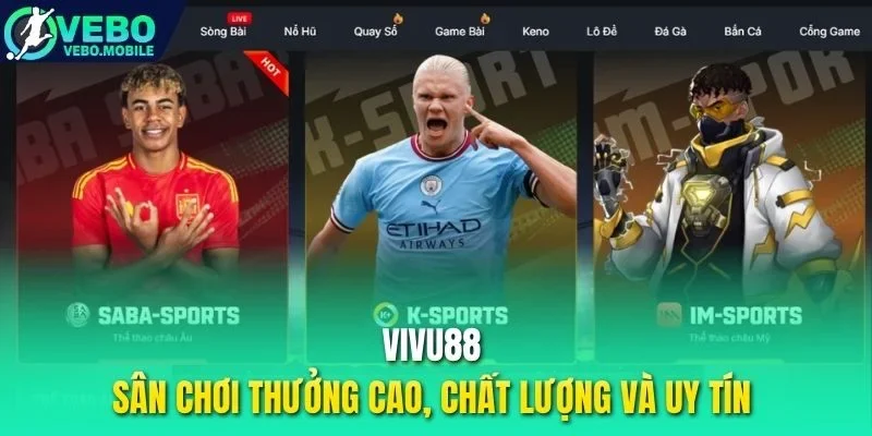 Vivu88 - Sân chơi thưởng cao, chất lượng và uy tín 